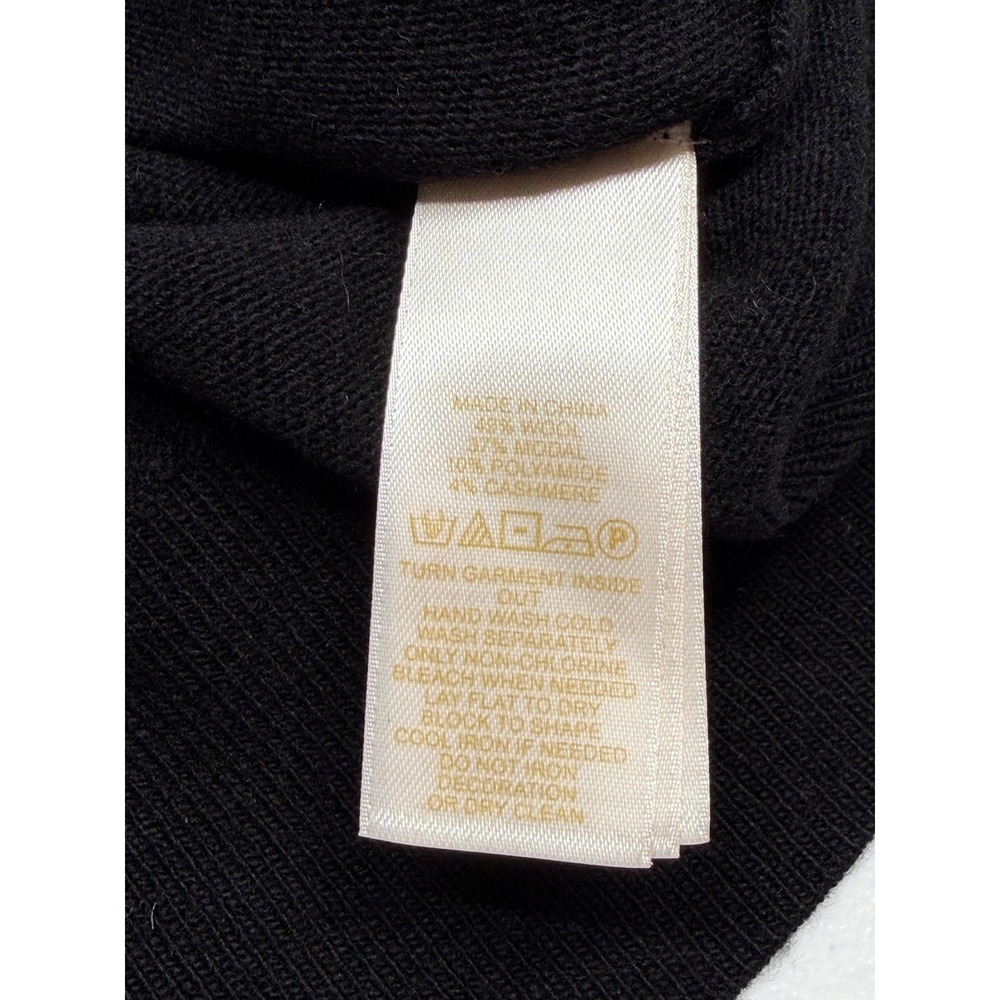 Kate Spade Sweater Womens Medium Black Embellished‎ Do Wonders Holiday Designer - Picture 6 of 9